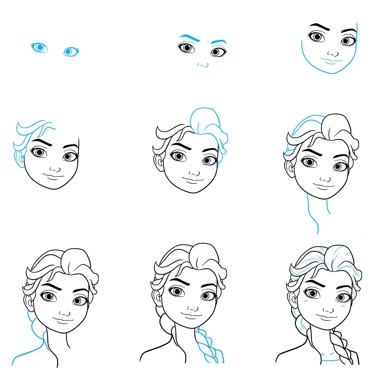 Elsa smile dessin