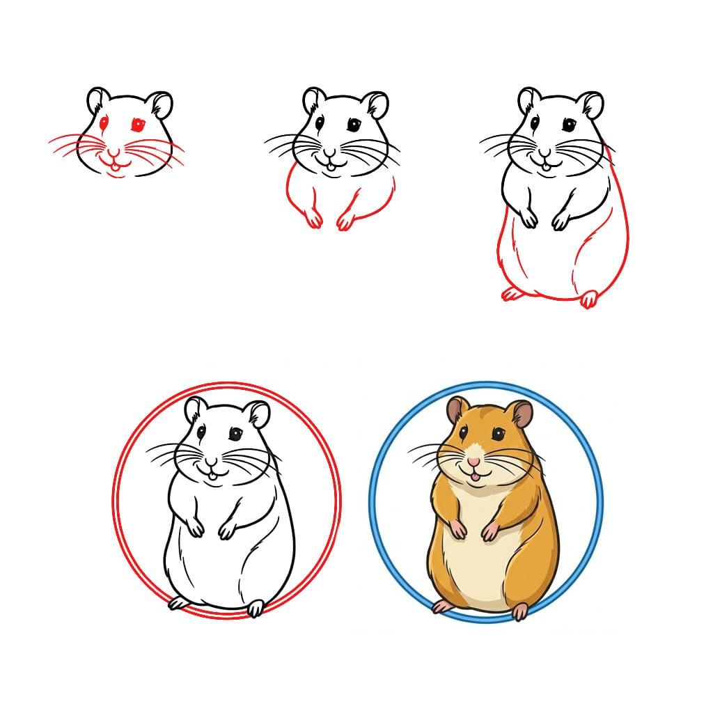 Hamster génial dessin