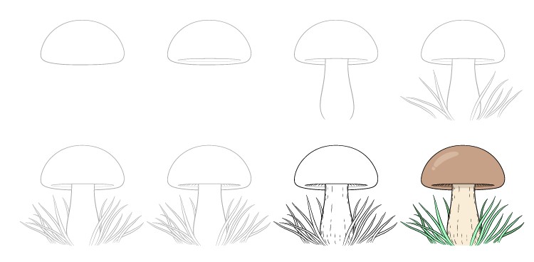 Idée de champignon 2 dessin