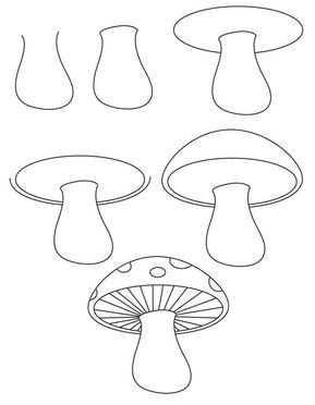 Idée de champignon 7 dessin