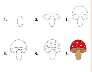 Idée de champignon 9 dessin