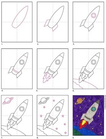 Idée de fusée 11 dessin