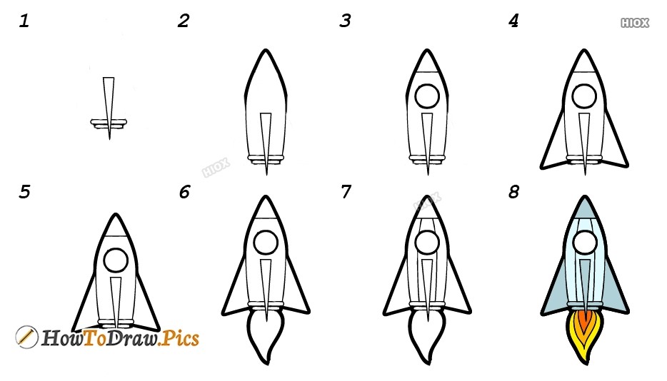 Idée de fusée 6 dessin