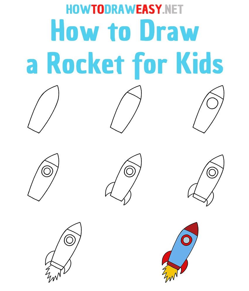 Idée de fusée 7 dessin