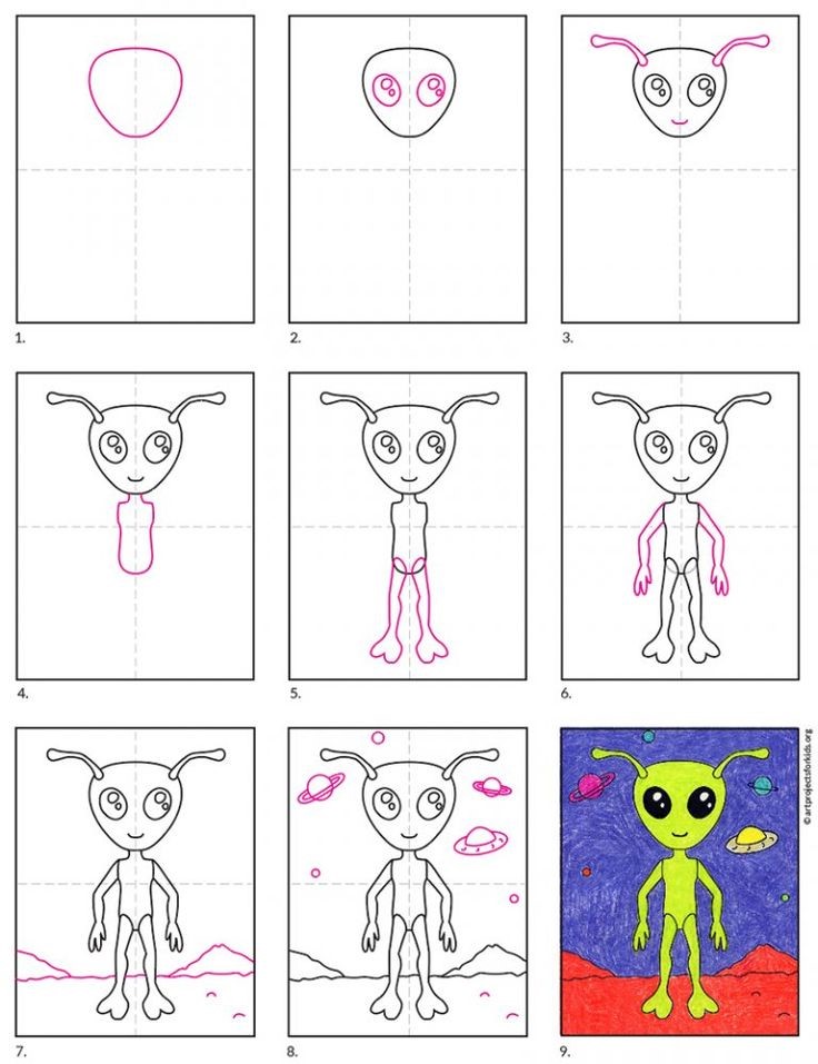Idée extraterrestre 11 dessin