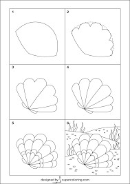 Idées de coquillages 3 dessin