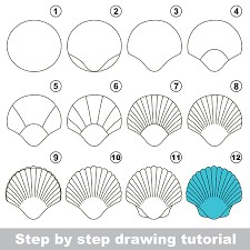 Idées de coquillages 7 dessin