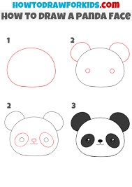 Tête de panda dessin