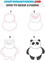 Un simple panda 6 dessin