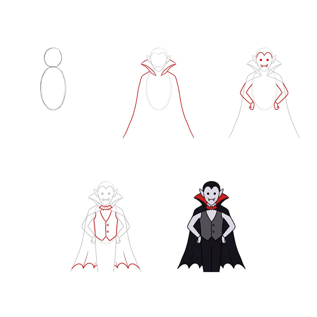 Vampire à imprimer dessin