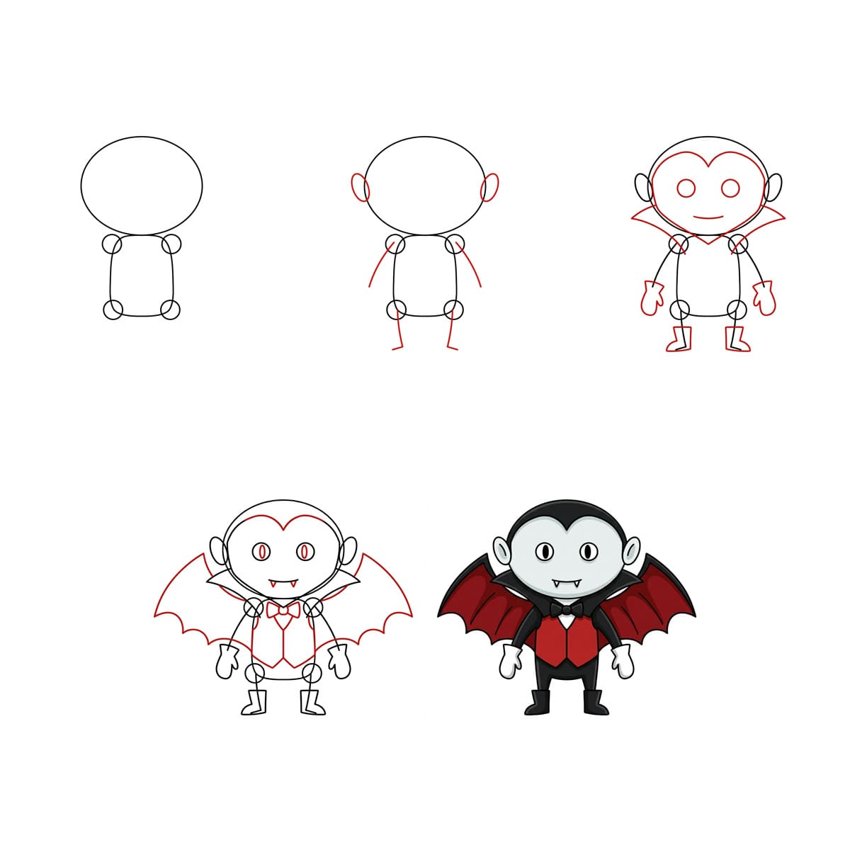 Vampire avec des ailes dessin