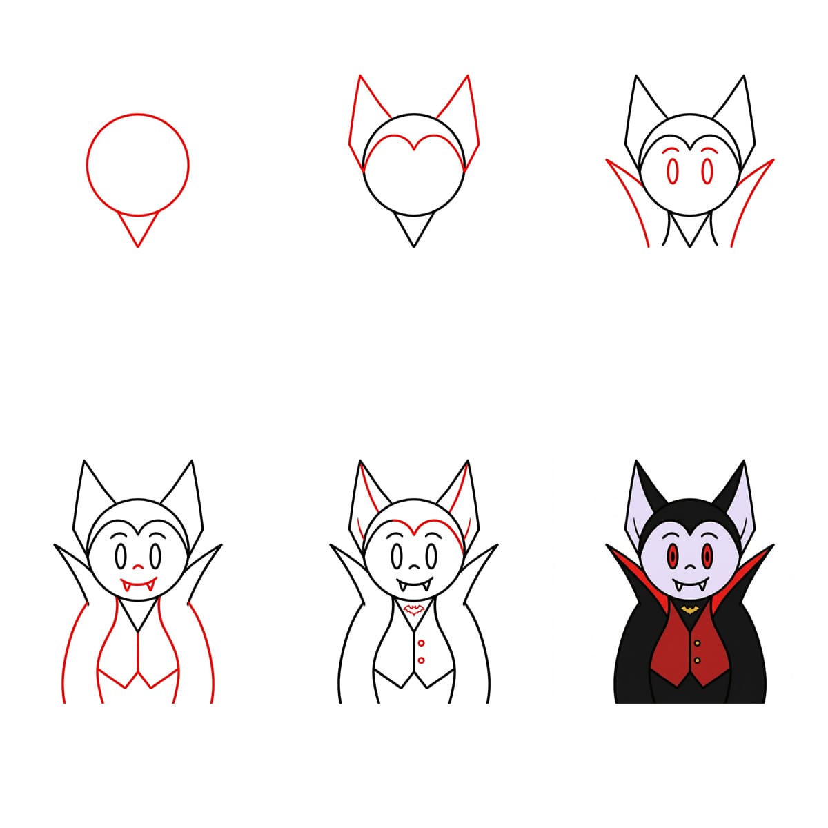 Vampire mignon dessin