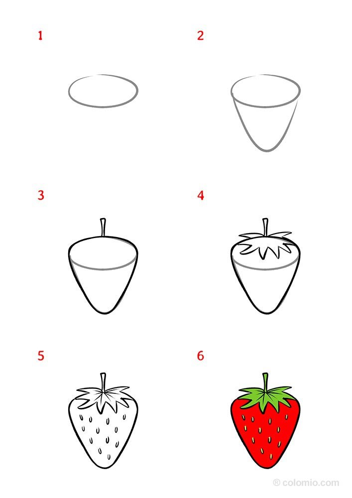 Idée fraise 3 dessin