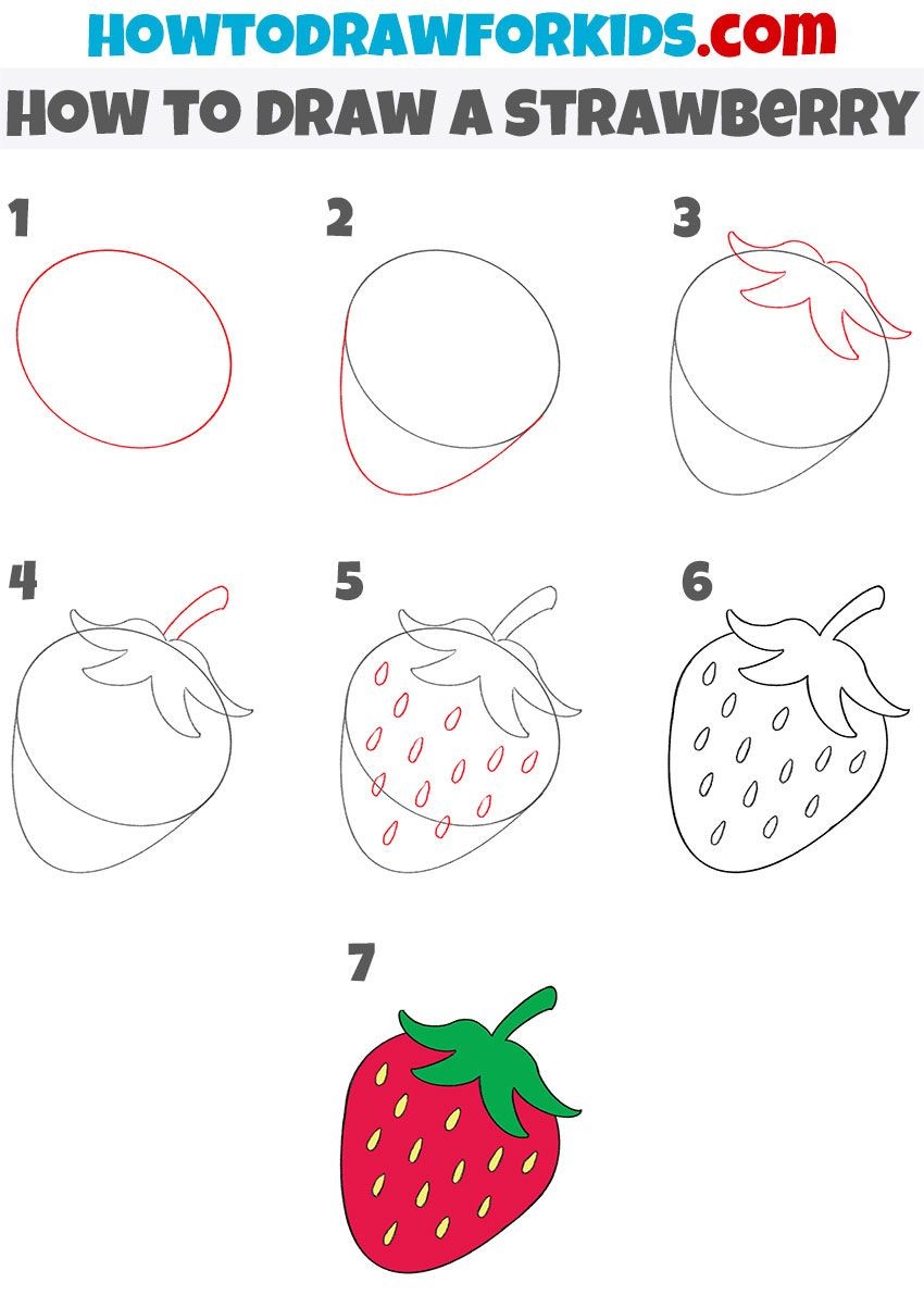Idée fraise 6 dessin