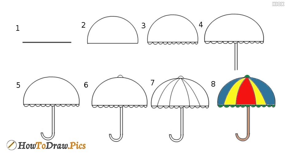 Regenschirm-Idee 6 dessin