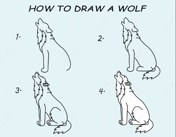 Un loup qui mérite d'être appelé la meute dessin