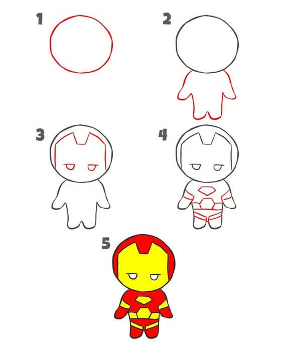 Bébé Iron Man (5) dessin