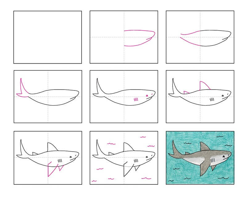 idée de requin (10) dessin