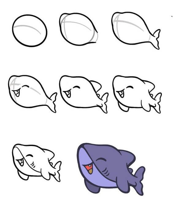 idée de requin (11) dessin