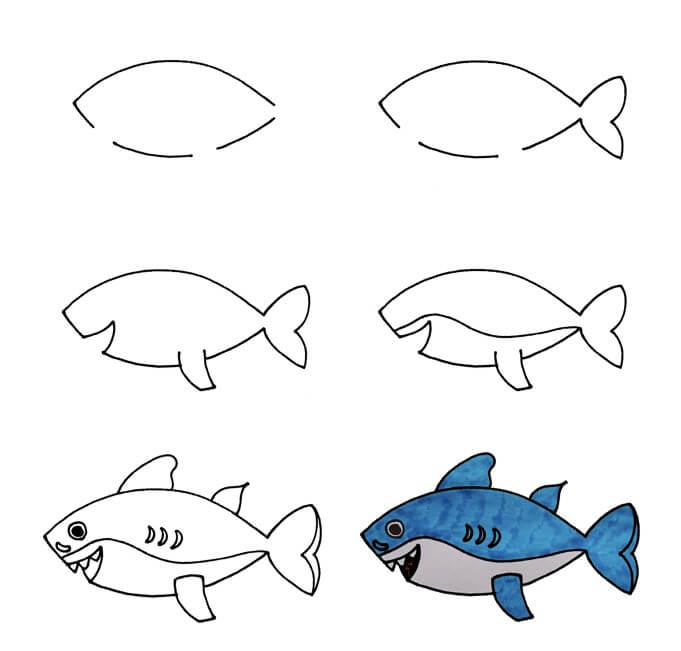 idée de requin (12) dessin