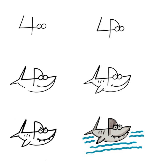 idée de requin (14) dessin