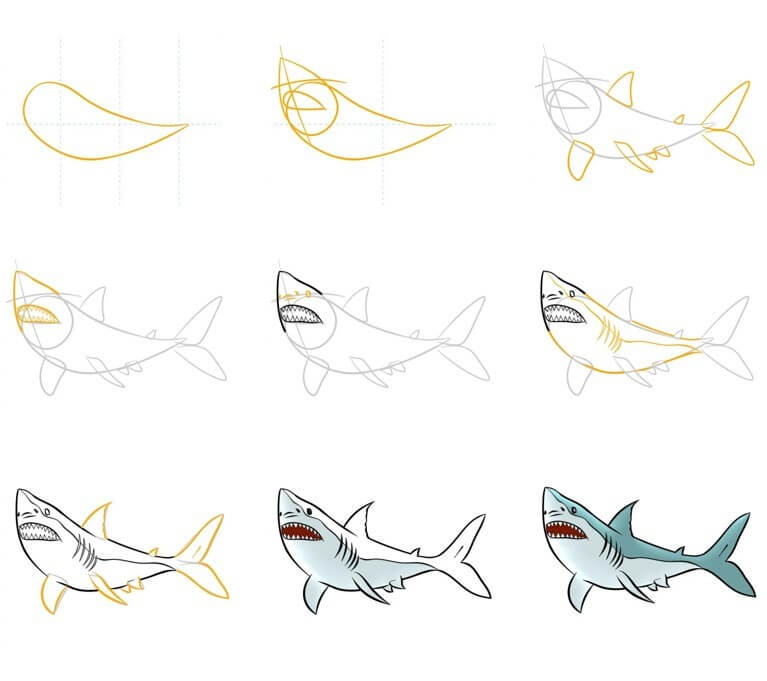 idée de requin (15) dessin