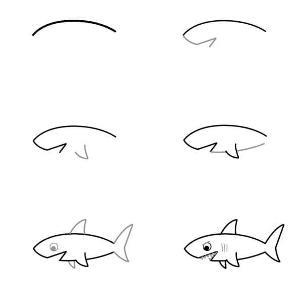 idée de requin (17) dessin