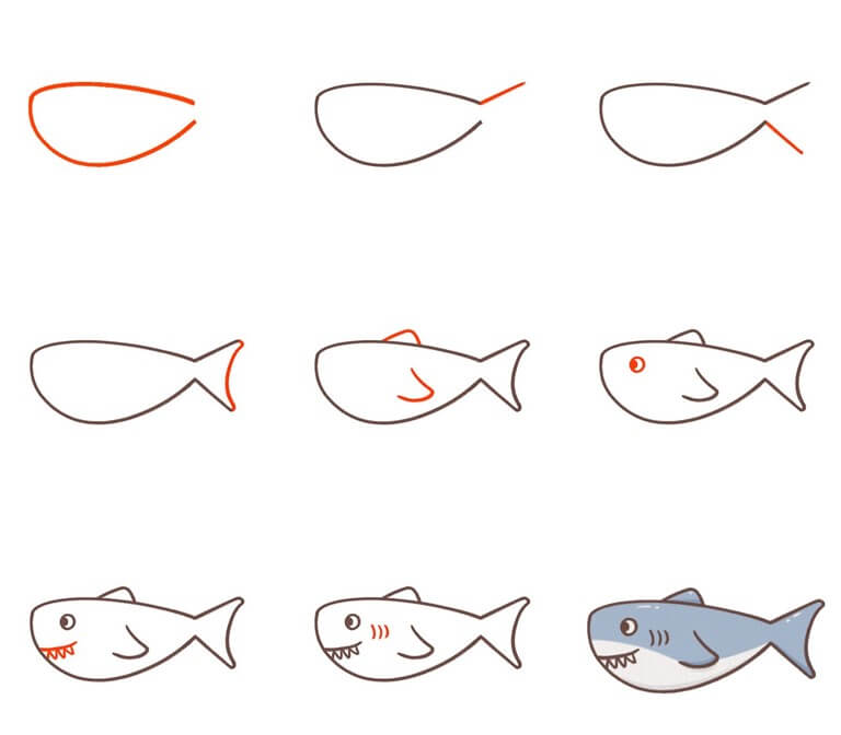 idée de requin (18) dessin