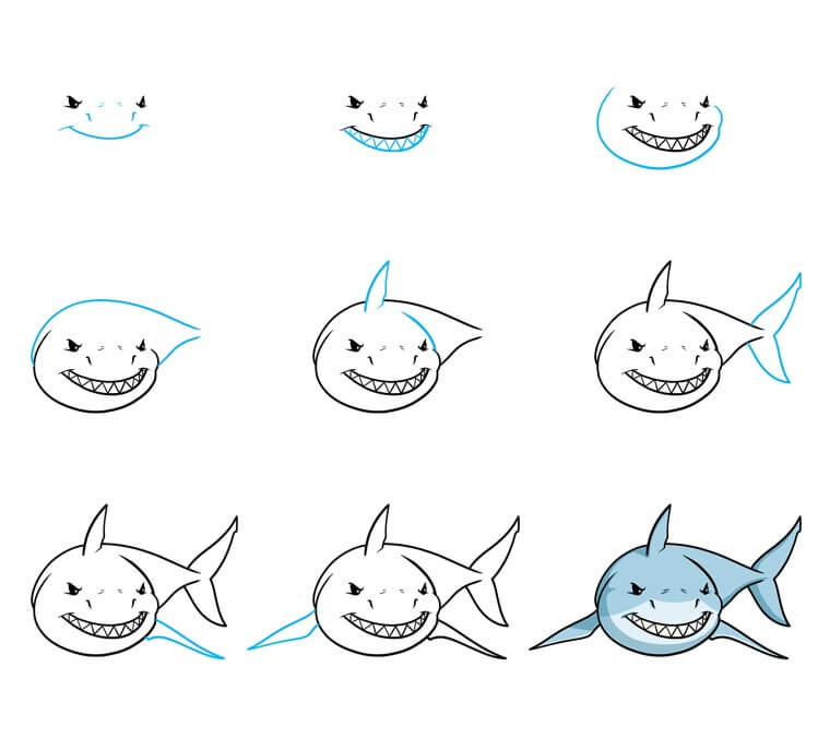 idée de requin (19) dessin