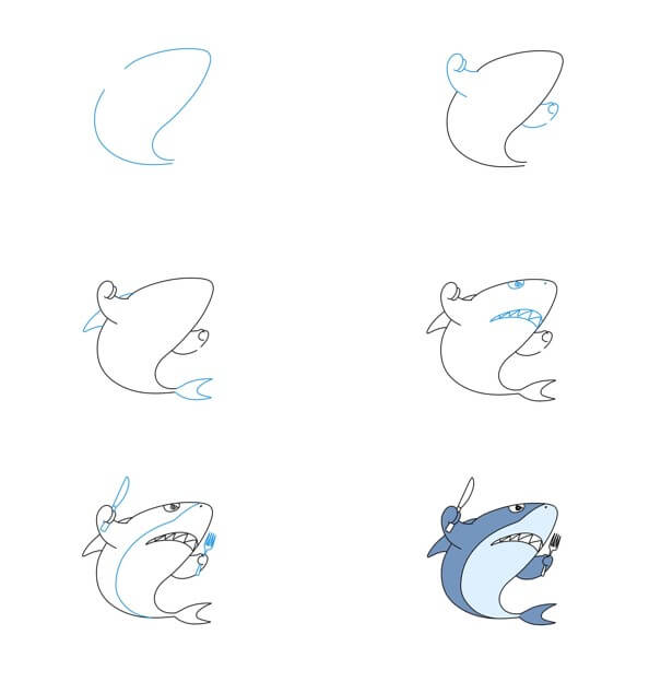idée de requin (26) dessin