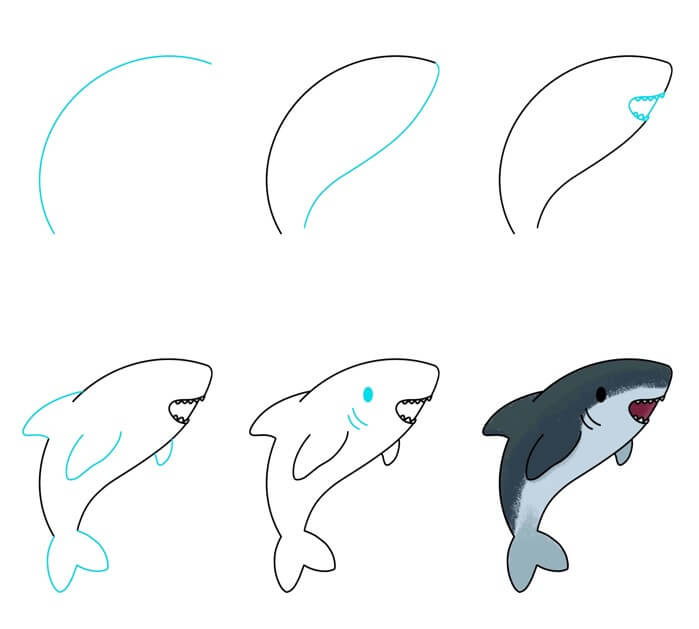 idée de requin (29) dessin