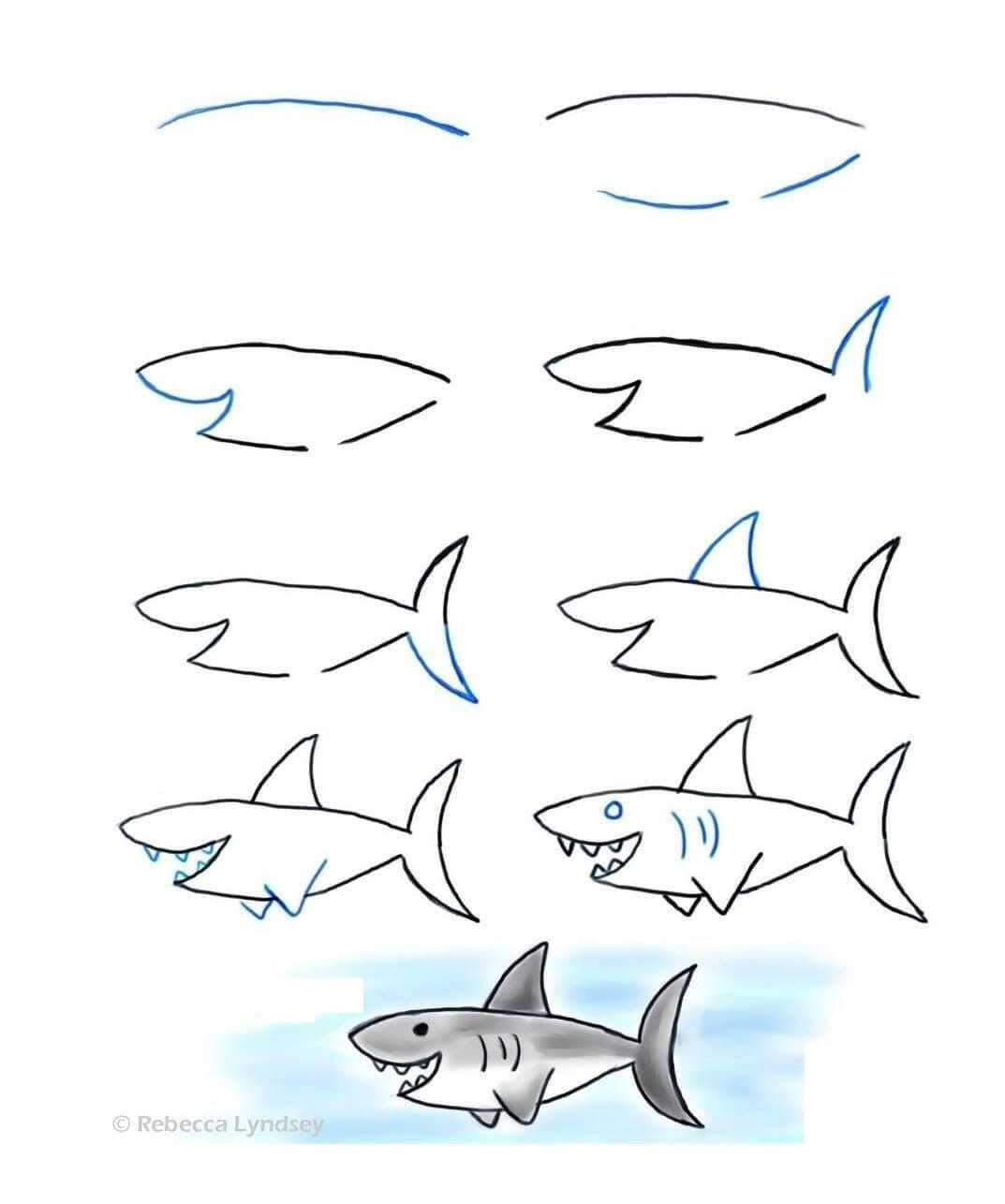 idée de requin (3) dessin