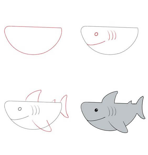 idée de requin (4) dessin
