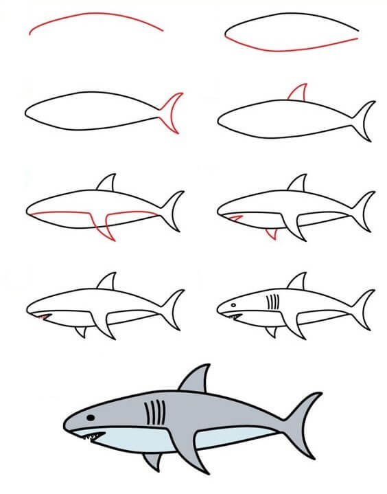 idée de requin (8) dessin