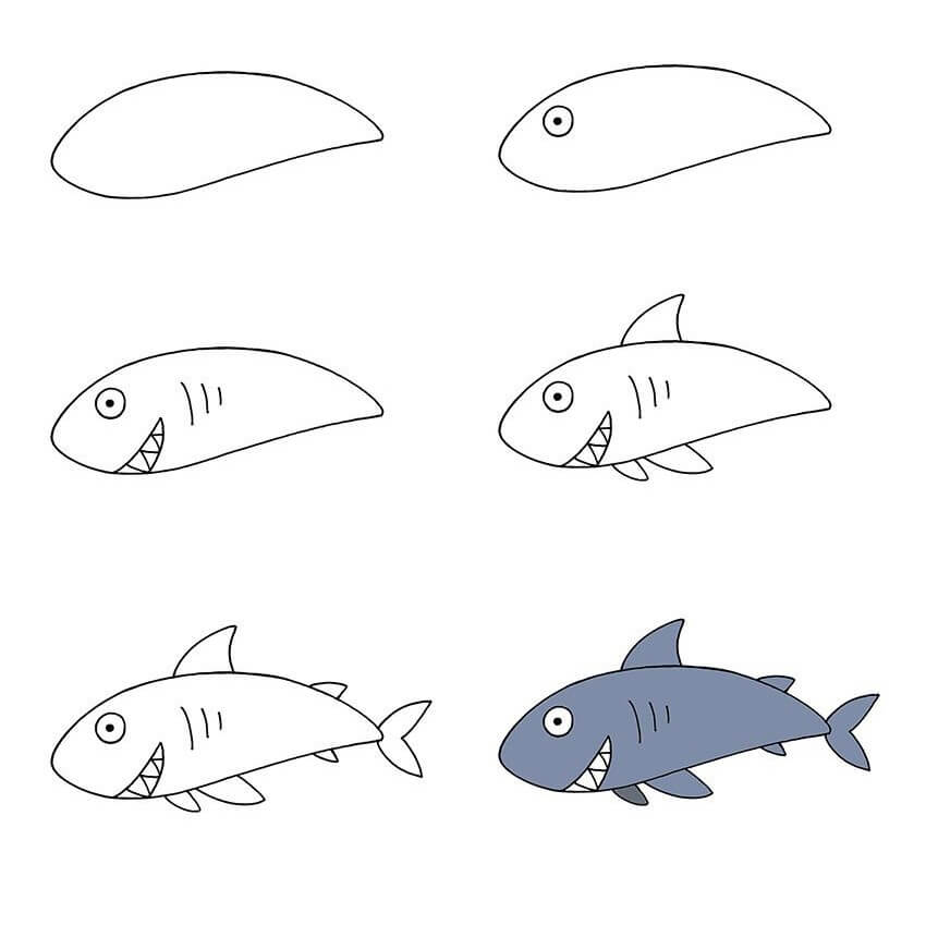 idée de requin (9) dessin
