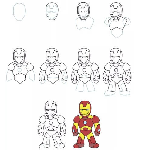 Iron Man mignon 2 dessin