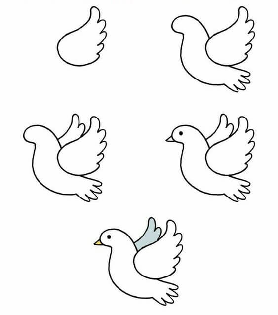 Pigeon de dessin animé 2 dessin