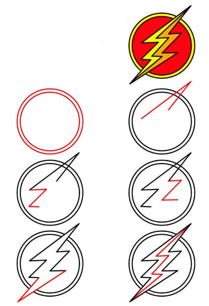 Logo the Flash dessin