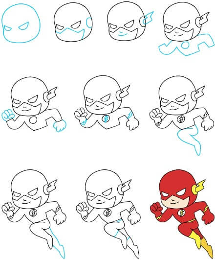 The flash chibi dessin