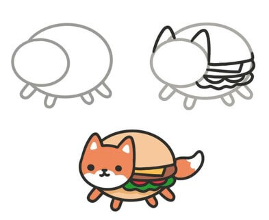 Animations de hamburgers 3 dessin