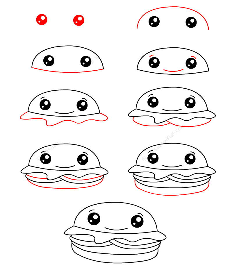 Animations de hamburgers 5 dessin