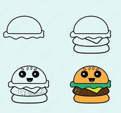 Animations de hamburgers dessin