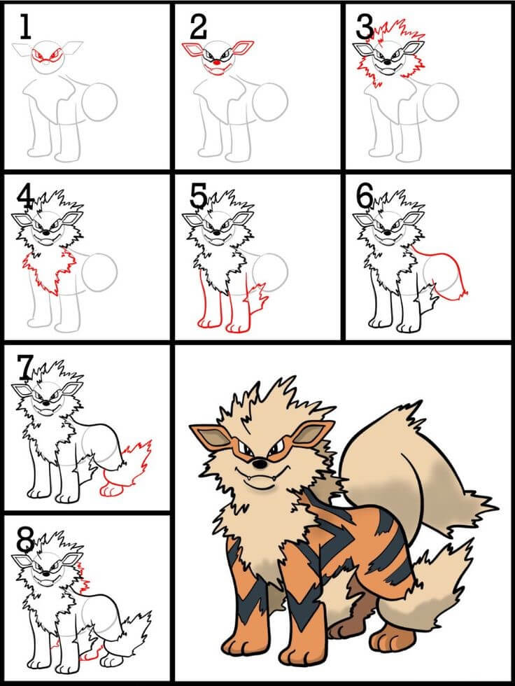 Arcanine dessin