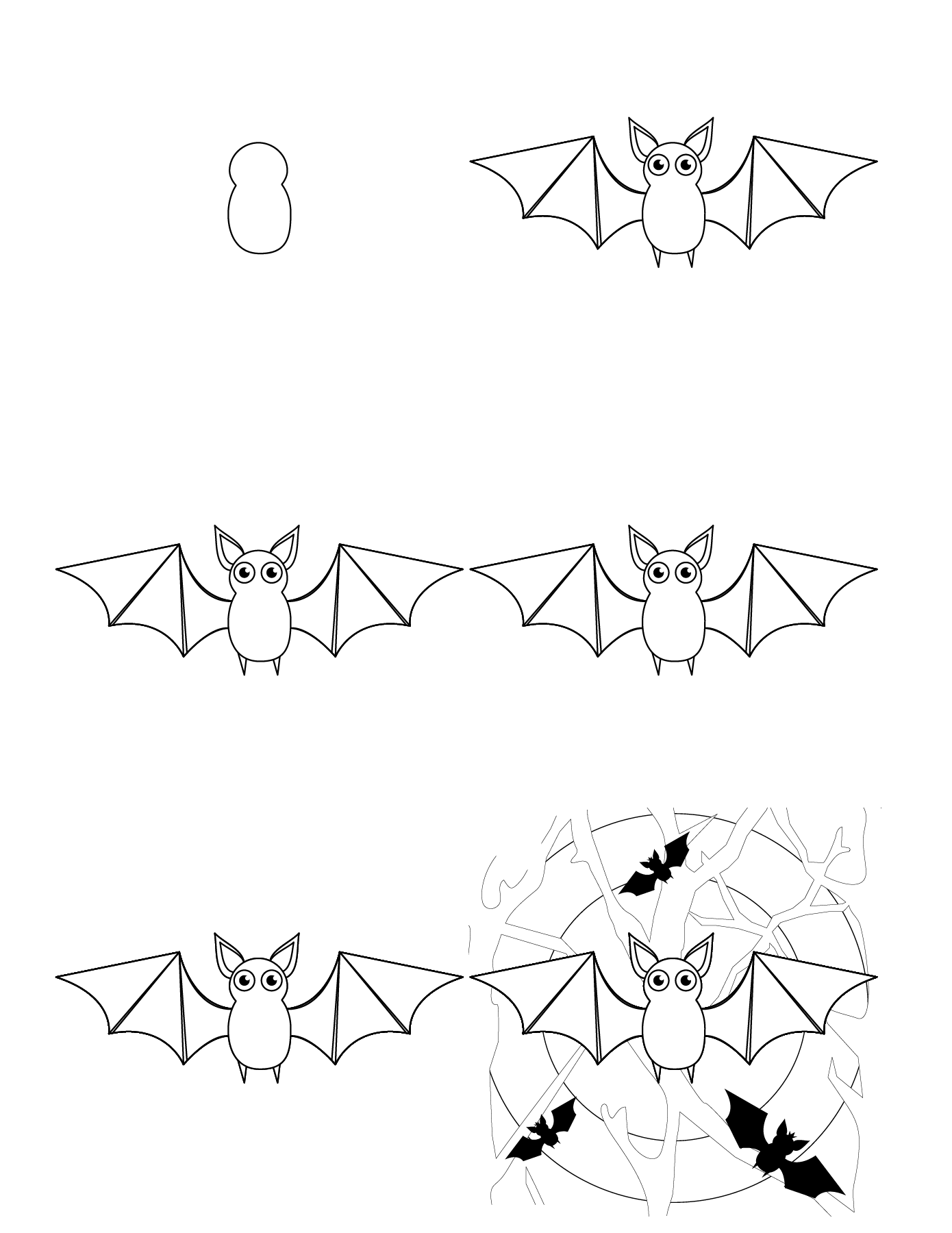 Chauve-souris de dessin animé (2) dessin