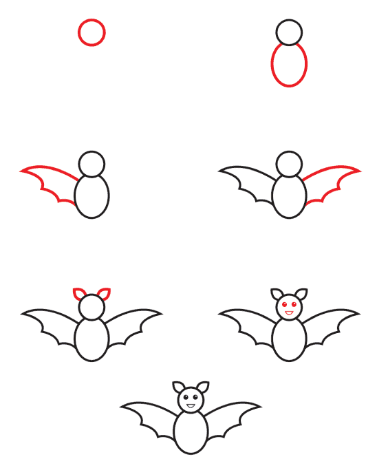 Chauve-souris pour les enfants dessin