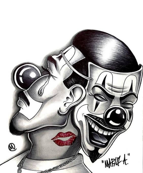Clown chicano (1) dessin