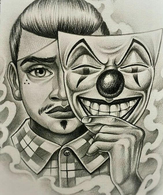 Clown chicano (3) dessin