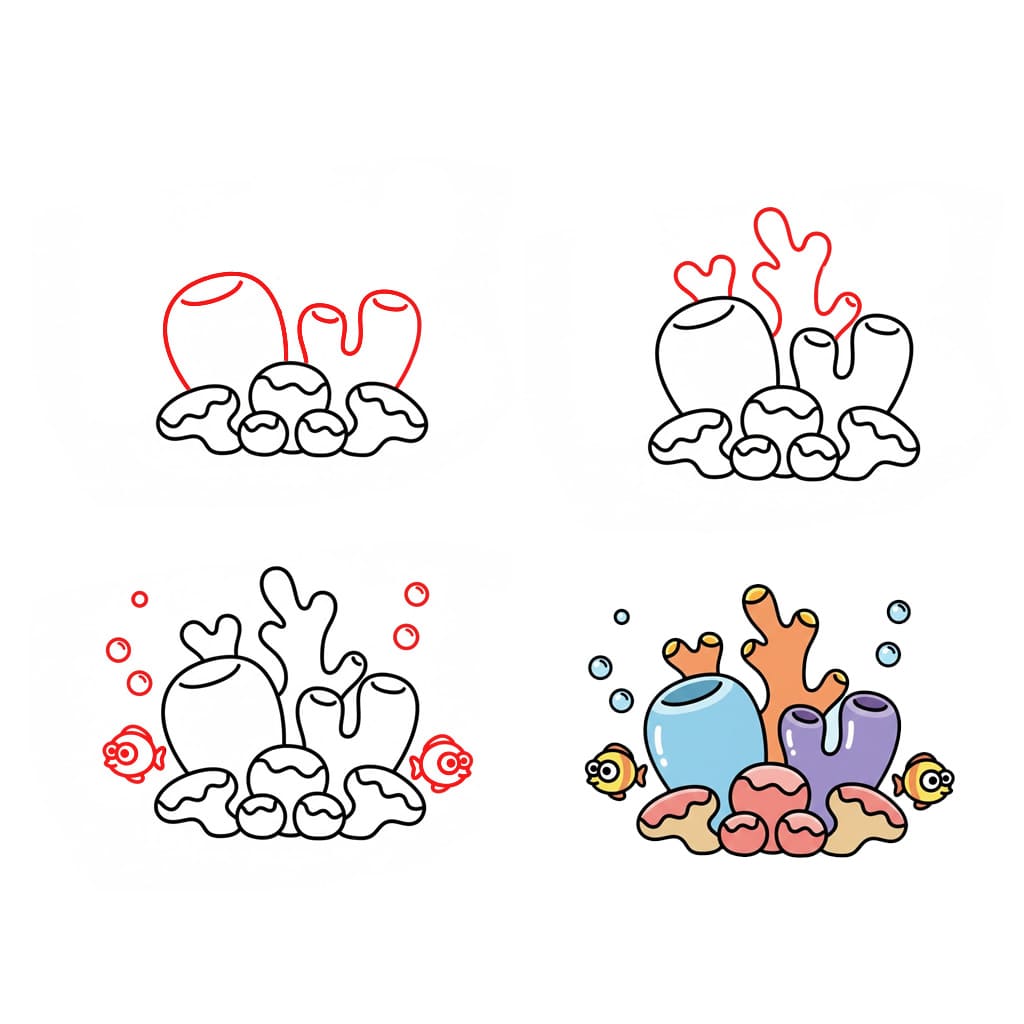 Corail basique dessin