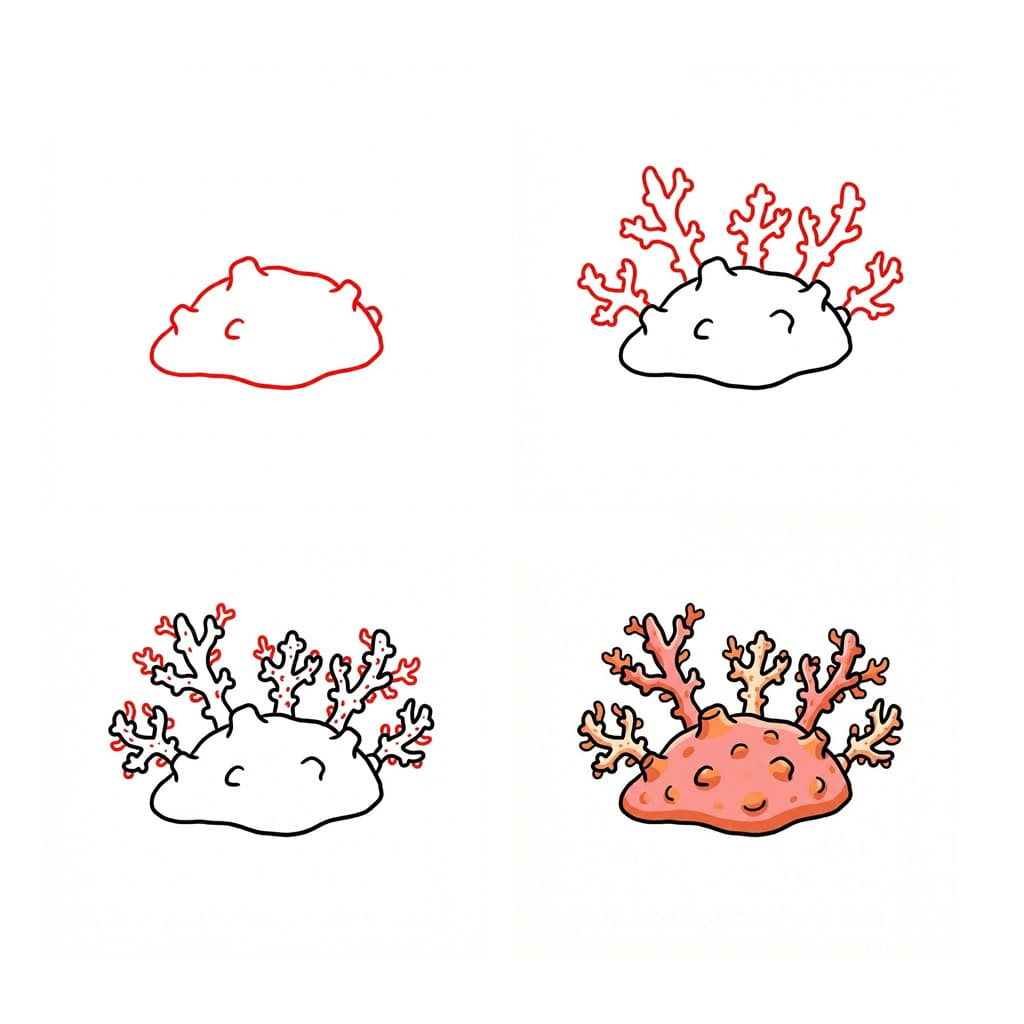 Corail parfait dessin