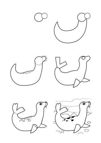 Dessiner un sceau simple dessin